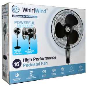 Whirlwind 16" Pedestal Fan