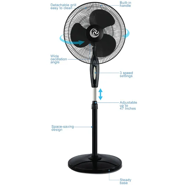 Whirlwind 16" Pedestal Fan