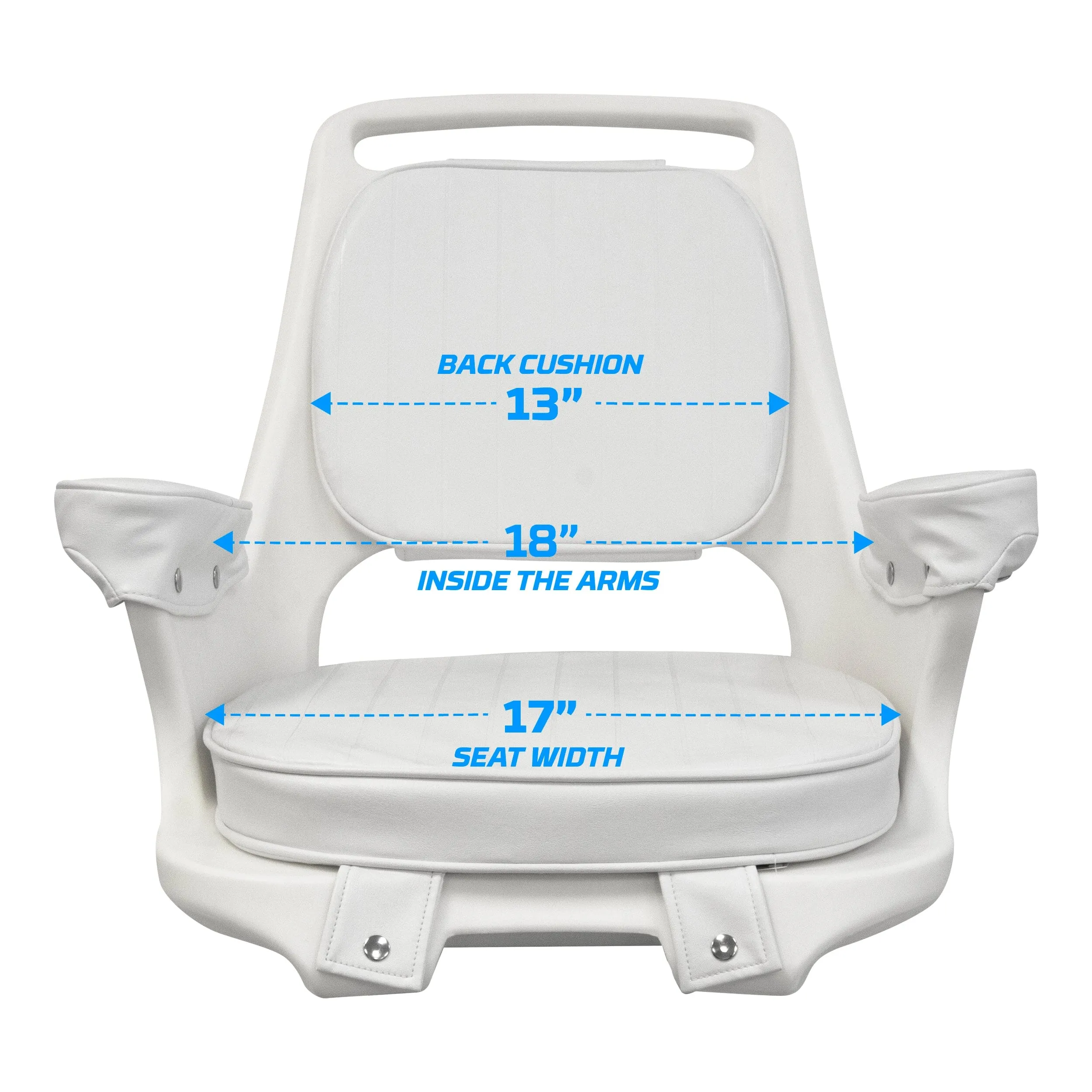 Wise 8WD1007-6-710 Captains Chair & Cushions w/ Adjustable Pedestal & Seat Slide Mount