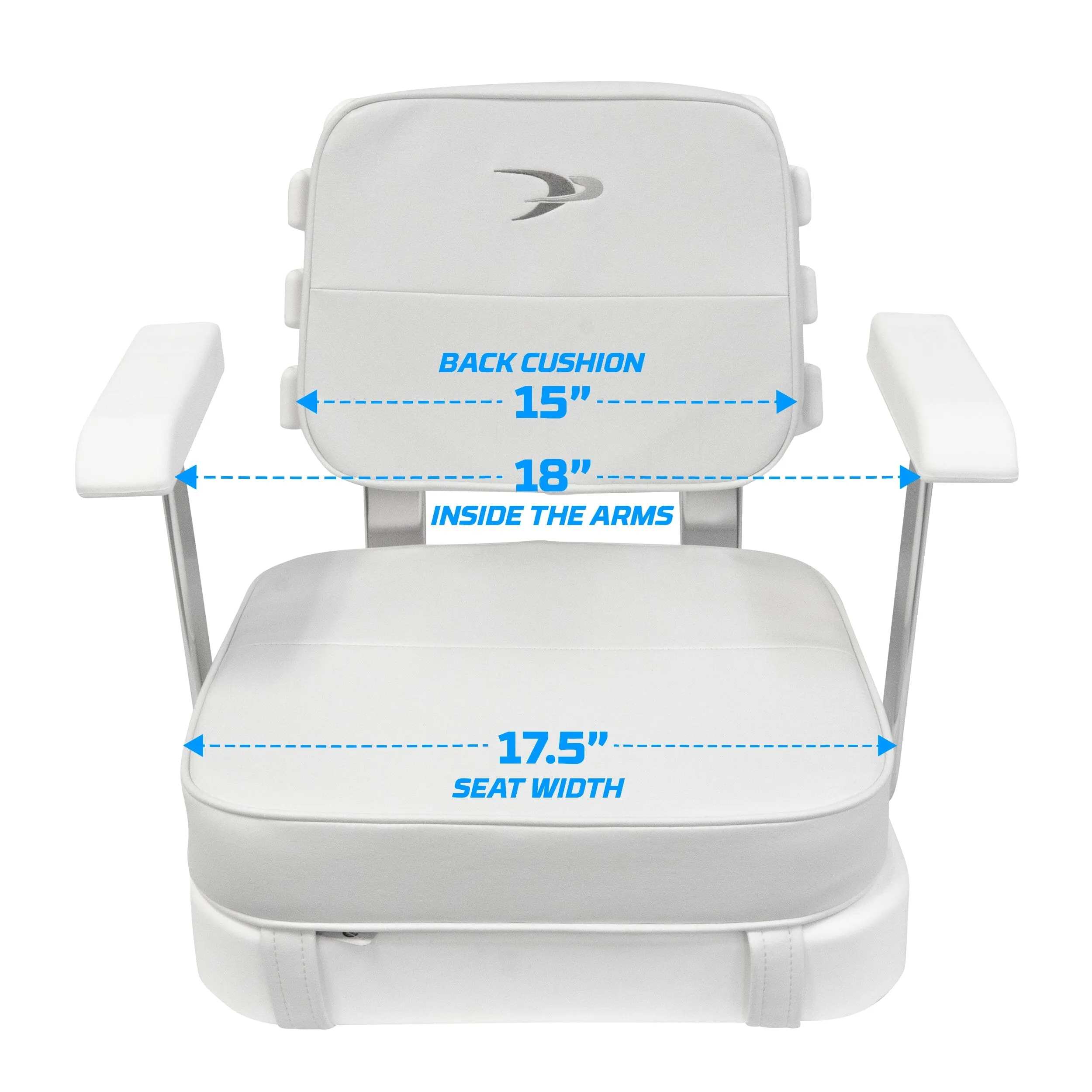 Wise 8WD562-6-710 Ladderback Helm & Cushions w/ Adjustable Pedestal & Seat Slide Mount