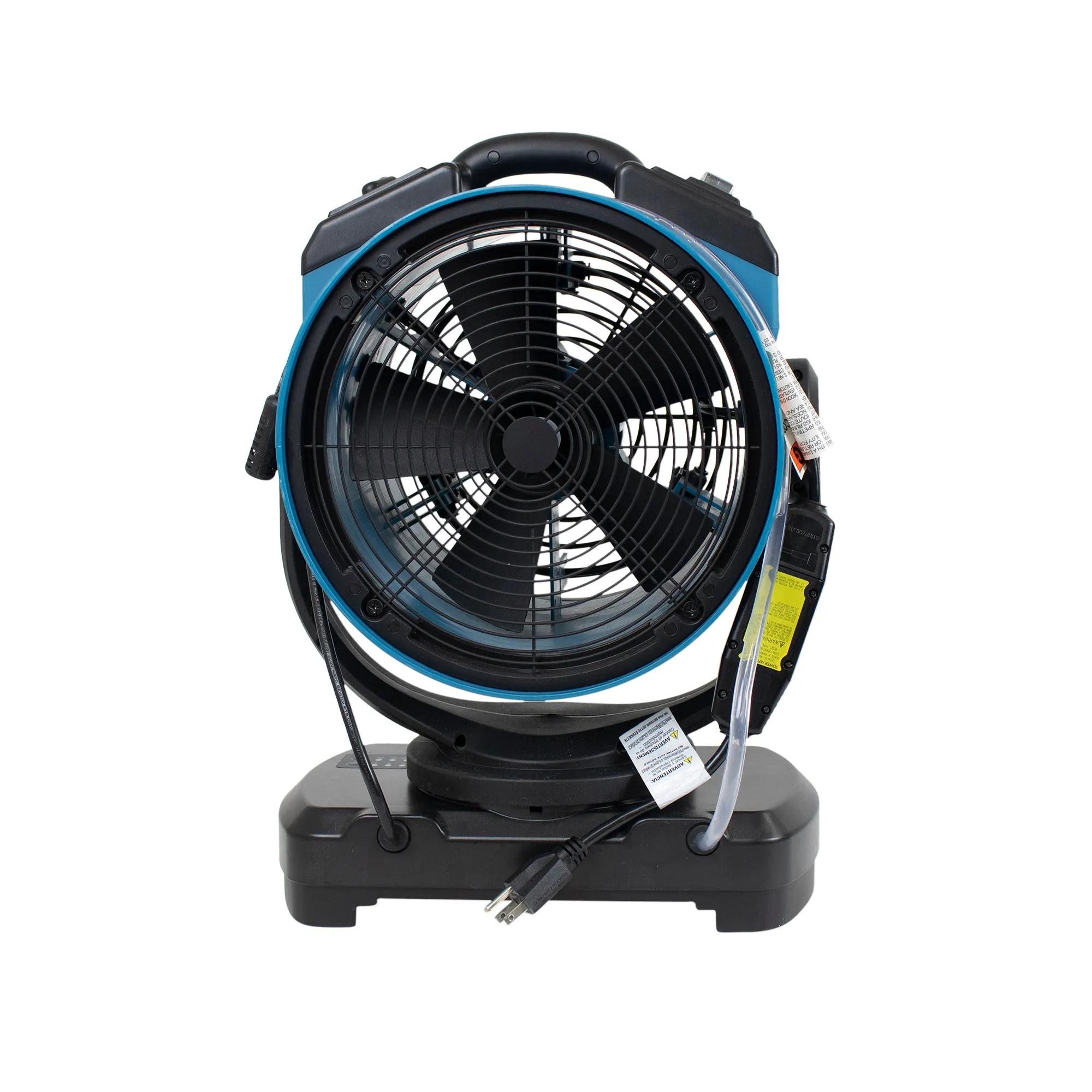 XPOWER FM-68W Multipurpose Oscillating Portable 3 Speed Outdoor Cooling Misting Fan with Built-In Water Pump and Hose